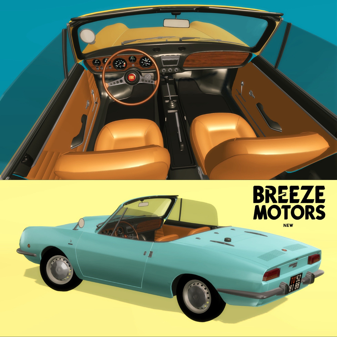 Галерея мода Ретро автомобиль 1973 Fiat 850 Spider #2